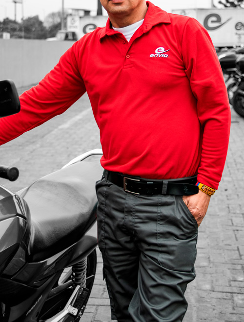 Polo manga larga cuello sport